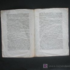 Documentos antiguos: RARISIMO DOCUMENTO TRABAS EN EL COMERCIO DE HARINAS ESPAÑOLAS CON LA ISLA CUBA S. XIX . Lote 26994885