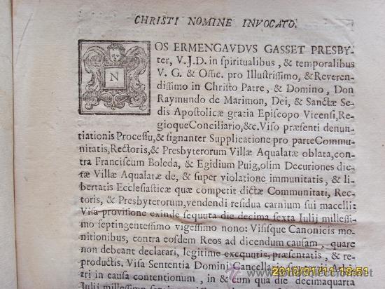 Documentos antiguos: EXCOMUNION DE UNOS IGUALADINOS DOCUMENTO del A&Ntilde;O 1732 IGUALADA - Foto 3