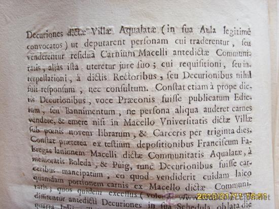Documentos antiguos: EXCOMUNION DE UNOS IGUALADINOS DOCUMENTO del A&Ntilde;O 1732 IGUALADA - Foto 4