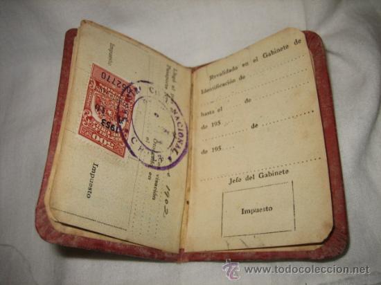 Documentos antiguos: CELULA DE IDENTIDAD Y EXTRANJERIA VALPARAISO 1955 - Foto 3