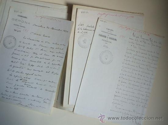 Documentos antiguos: FERROCARRIL - 1876 - Lote de documentos y plano - Foto 5