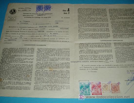 Documentos antiguos: CONTRATO DE SUMINISTRO DE GAS EN BOTELLAS - Foto 1