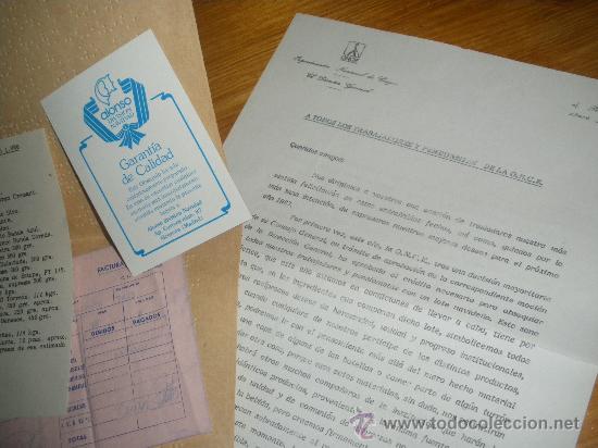 Documentos antiguos: DOCUMENTACION DE LA CESTA NAVIDE&Ntilde;A DE LA ONCE DE 1986. BRAILLE. - Foto 3