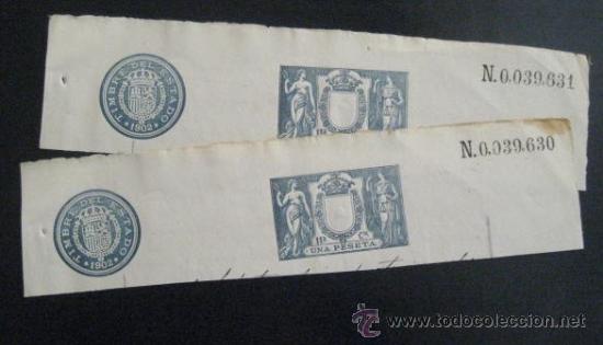 Documentos antigos: PAPEL TIMBRADO .LOTE . A&Ntilde;O DE 1902. 1 PESETA.  .. ENVIO GRATIS&iexcl;&iexcl;&iexcl;