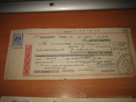 Documentos antiguos: LETRA DE CAMBIO    CACABELOS( PONFERRADA )  1962
