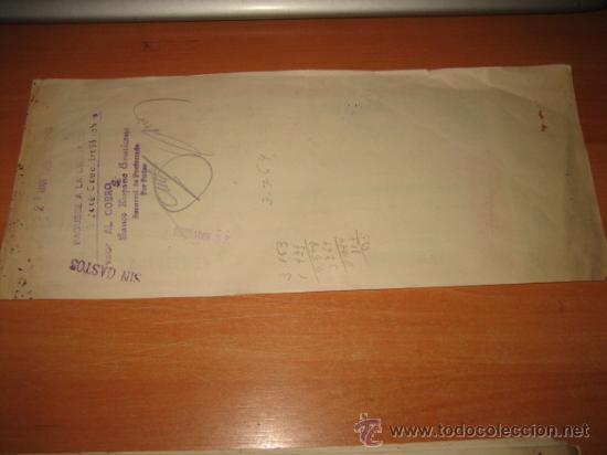Documentos antiguos: LETRA DE CAMBIO  CACABELOS   LEON  MARZO 1950 - Foto 2