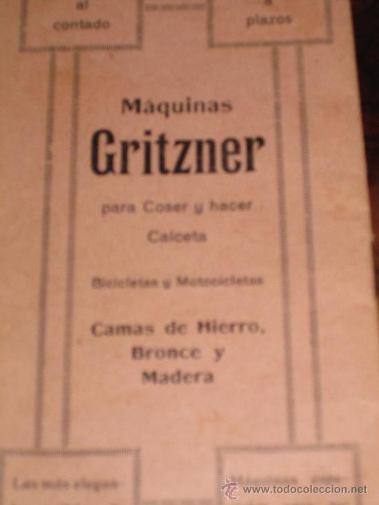 Documentos antiguos: MAQUINAS DE COSER GRITZNER CONTRATO DE ALQUILER CON PROMESA DE VENTA, IMP BUENDIA GRANADA