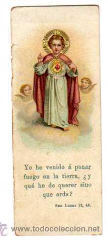 Documentos antiguos: Estampar religiosa. Ni&ntilde;o Jesus.