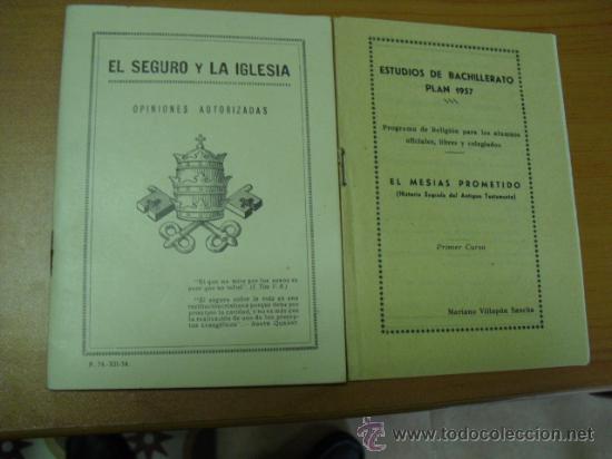 Documentos antiguos: el seguro de la iglesia a&ntilde;os 50 - Foto 1
