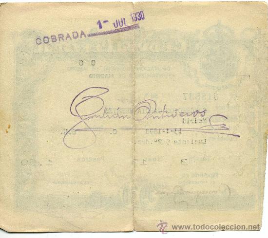 Documentos antiguos: CEDULA PERSONAL AYUNTAMIENTO DE MADRID 1930 - Foto 2