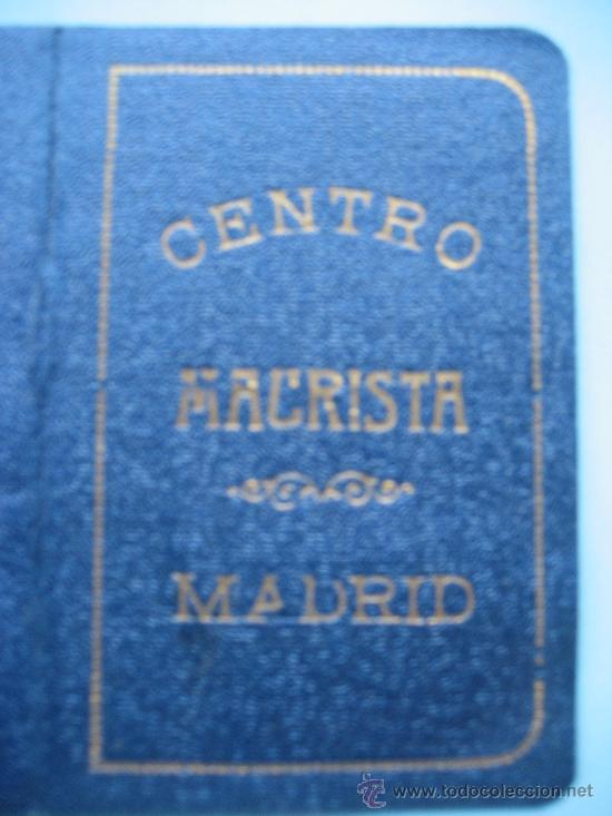 Documentos antiguos: Centro Maurista. Madrid. Titulo de Socio. 1916