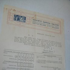 Documentos antiguos: LISTÍN DE PRECIOS DE CAJAS PARA PLATERÍA,RELOJERÍA, ETC.- VICENTE GARCÍA VALERO-BURJASOT-1928