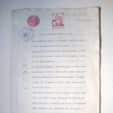Documentos antiguos: ESCRITURA DE DONACIÓN DE JOYAS PARA LA CORONA DE LA VIRGEN DEL PILAR. 1924.ENVIO GRATIS¡¡¡