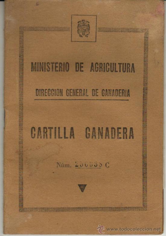 Documentos antiguos: 1963 CASTELLON. CARTILLA GANADERA - Foto 1