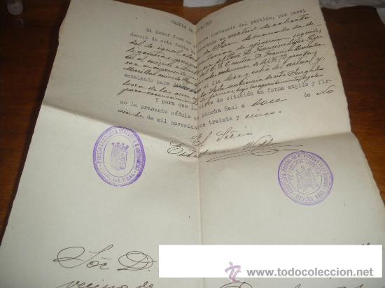 Documentos antiguos: CEDULA DE CITACION JUDICIAL. MANCHA REAL JAEN, NOVIEMBRE 1935. SEGUNDA REPUBLICA.