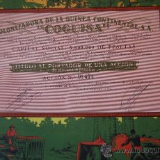 Documentos antiguos: ACCION COLONIZADORA DE LA GUINEA CONTINENTAL S.A. COGUISA - BARCELONA - BATA 1946. Lote 28887462
