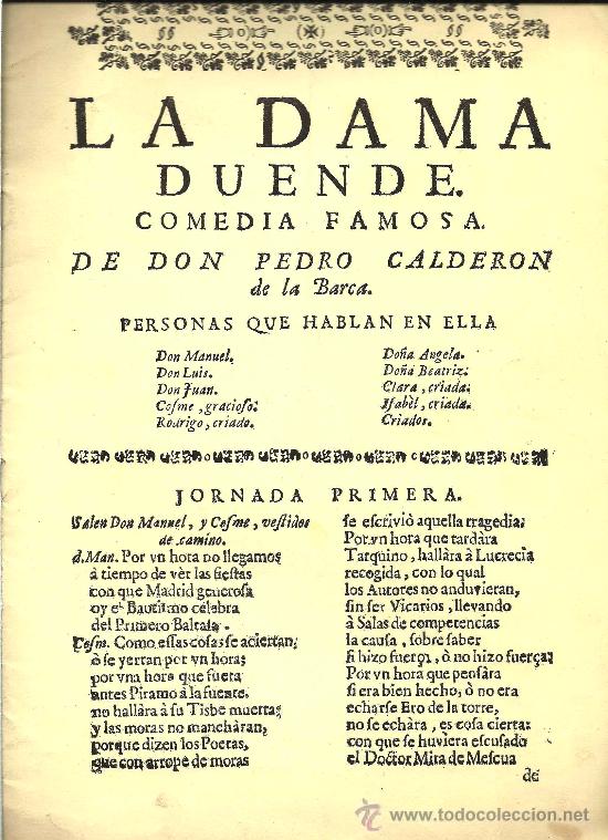 Documentos antiguos: Programa de teatro: La Dama Duende en el Teatro Espa&ntilde;ol - 1966 - Foto 1