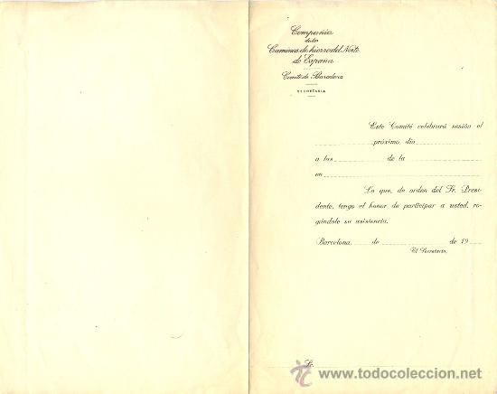 Documentos antiguos: Compa&ntilde;&iacute;a Norte. Impreso - Foto 1