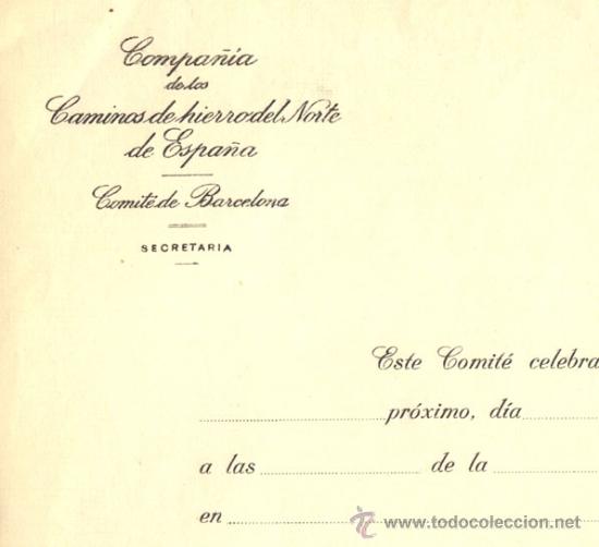 Documentos antiguos: Compa&ntilde;&iacute;a Norte. Impreso - Foto 2