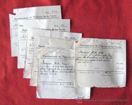 Documentos antiguos: AYUNTAMIENTO VALENCIA DE LAS TORRES. ARBITRIOS.A&Ntilde;OS 50. ENVIO GRATIS&iexcl;&iexcl;&iexcl;