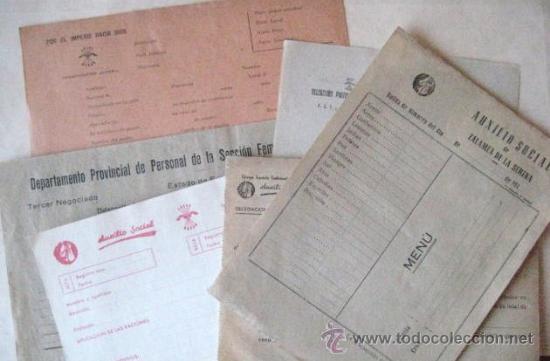 Documentos antiguos: DOCUMENTOS DE FALANGE. POSGUERRA ESPA&Ntilde;OLA. .. ENVIO  GRATIS&iexcl;&iexcl;&iexcl; - Foto 1