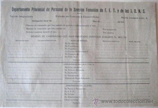 Documentos antiguos: DOCUMENTOS DE FALANGE. POSGUERRA ESPA&Ntilde;OLA. .. ENVIO  GRATIS&iexcl;&iexcl;&iexcl; - Foto 7