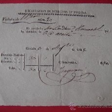 Documentos antiguos: FIELATO.- RECAUDACIÓN DE DERECHOS DE PUERTA -CONDE DE HORNACHUELOS-. AÑO 1846