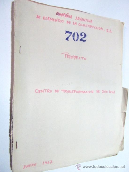 Documentos antiguos: COMPA&Ntilde;IA LEVANTINA DE ELEMENTOS DE LA CONSTRUCCION,S.L EnERO DE 1967