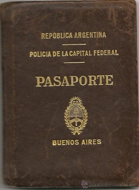 Pasaporte De Argentina 1946 Lleno De Visas Y Se Vendido En Venta   32016336 