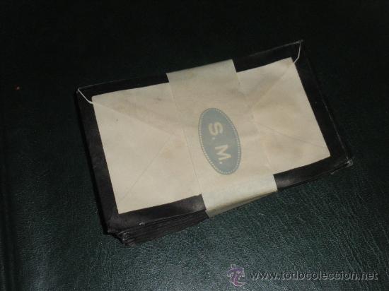 Documentos antiguos: PAQUETE DE SOBRES DE LUTO, ENLUTADOS. - Foto 1