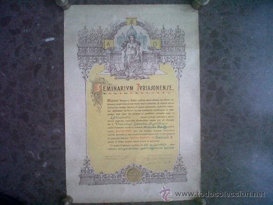 Documentos antiguos: SEMINARIUM TURIASONENSE. 29/09/1945 - Foto 1