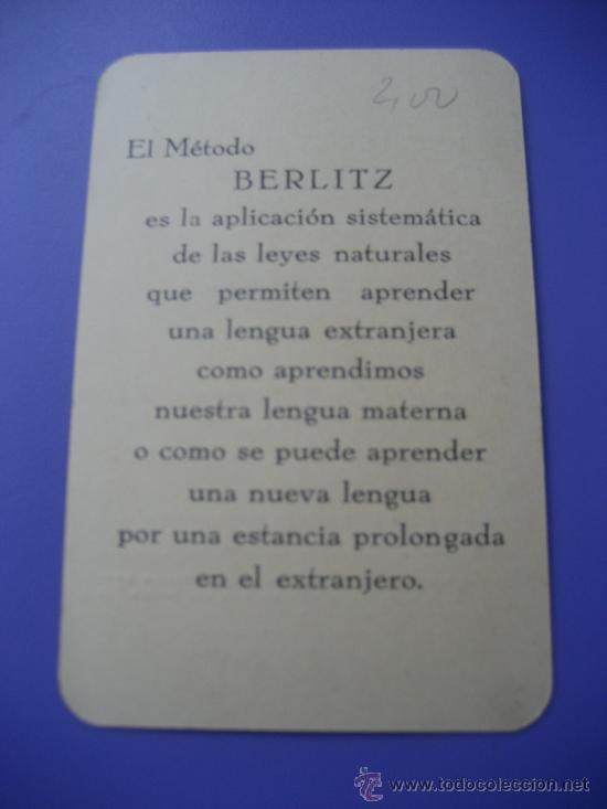 Documentos antiguos: Escuelas Berlitz. Tarjeta de inscripci&oacute;n. 1933. Sabadell - Foto 2