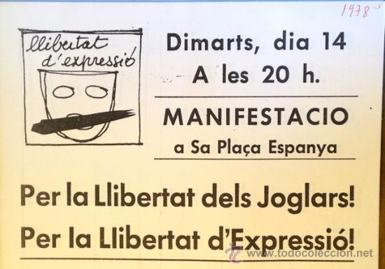 Documentos antiguos: Panflepto LLibertat dexpressi&oacute; 1978 - Foto 1