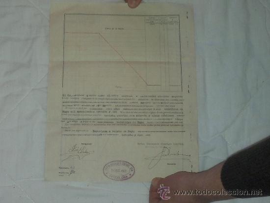 Documentos antiguos: COMPA&Ntilde;IA DE SEGUROS ROYAL  -CONTRATO 1932 - Foto 2