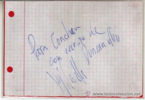 Documentos antiguos: FIRMA AUTOGRAFO DE DUNCAN DHU - Foto 3