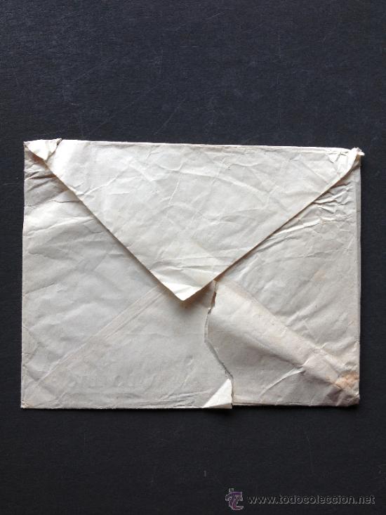 Documentos antiguos: Antiguo sobre para papel de cartas - Foto 2