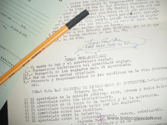 Documentos antiguos: ASAMBLEA NACIONAL DEL APOSTOLADO DE LOS SEGLARES, CIRCULARES E INSCRIPCION. - Foto 3