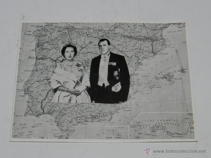 Alte Dokumente: ANTIGUA FELICITACION DE DON JUAN DE BORBON Y MARIA DE LAS MERCEDES, MANDADA EN EL A&Ntilde;O 1966 POR MARIN