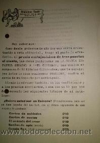 Documentos antiguos: CARTA PUBLICITARIA DE LA BIBLIOTECA TESTTI DE BARCELONA A&Ntilde;OS 40