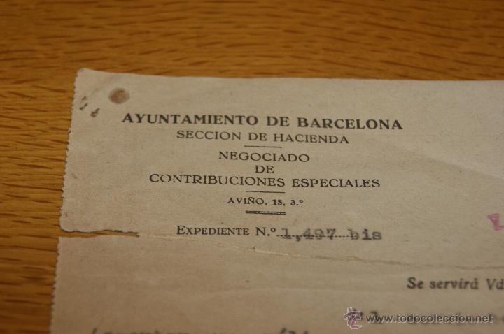 Documentos antiguos: Documento del Ayuntamiento de Barcelona, 1953 - Foto 2