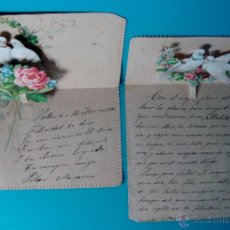 Documentos antiguos: TARJETA TROQUELADA DESPLEGABLE AÑO 1890. Lote 40534026