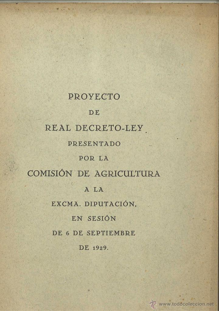 Documentos antiguos: Comisi&oacute;n de Agricultura. Diputaci&oacute;n de Guip&uacute;zcoa. A&ntilde;o 1929.