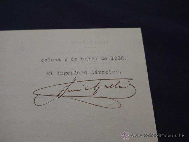 Documentos antiguos: Documento del puerto de Barcelona, 1932, con firmas. - Foto 5