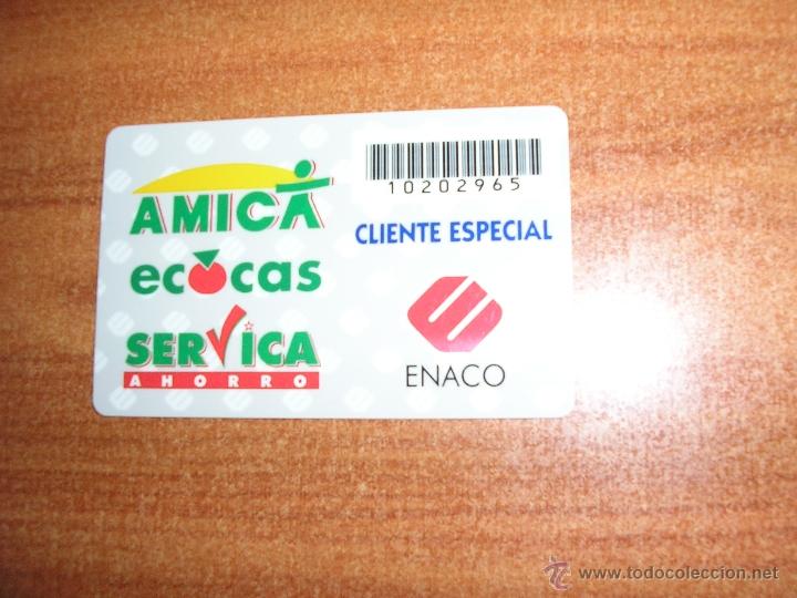 Documentos antiguos: Tarjeta Cliente Supermercado Amica-Enaco - Foto 1