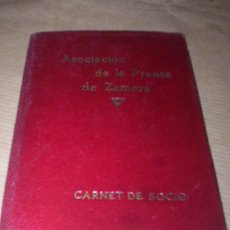 Documentos antiguos: PRECIOSO CARNET ASOCIACION PRENSA ZAMORA 1937 GUERRA CIVIL ROMERO-MARCHENA HERALDO. Lote 42602652