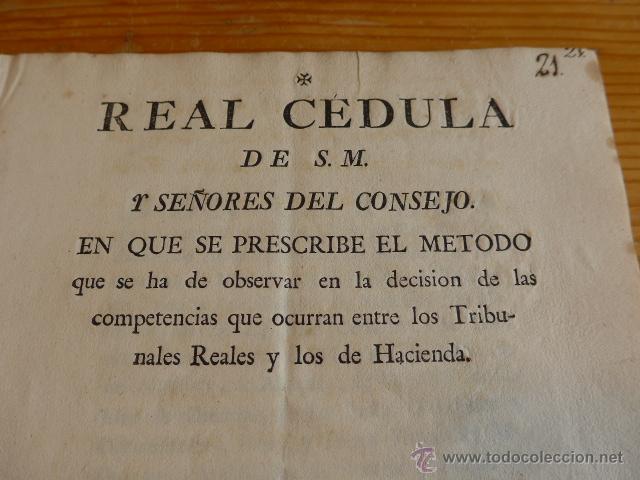 Documentos antiguos: Real celula del consejo, madrid, 1788, Rey Don Carlos - Foto 2