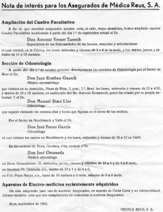 Documentos antiguos: MEDICA REUS