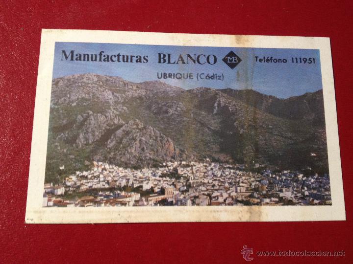 Documenti antichi: Tarjeta de visita - Manufacturas Blanco - Ubrique - Mide 11x7cm