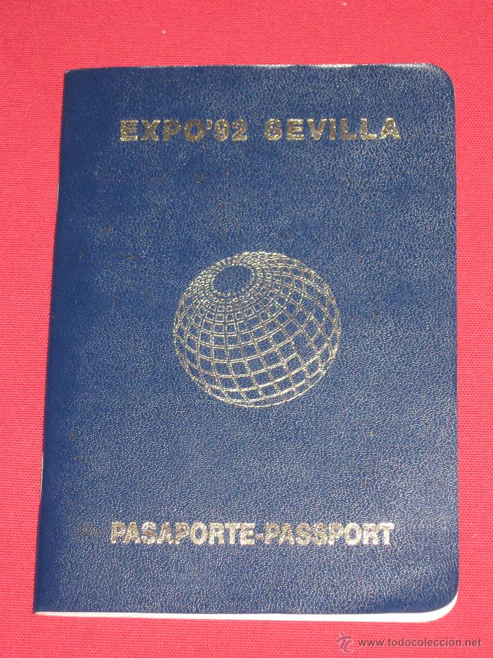 Documentos antiguos: PASAPORTE DE LA EXPO 92 DE SEVILLA CON 62 SELLOS - Foto 1