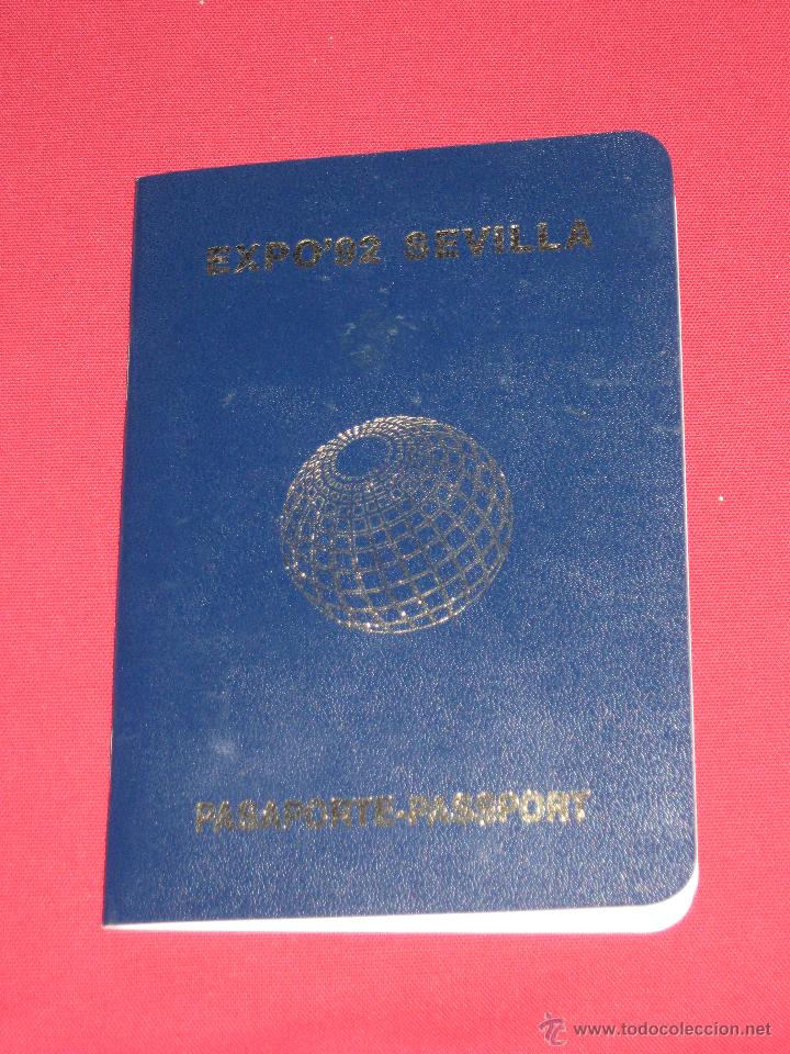 Documentos antiguos: PASAPORTE DE LA EXPO 92 DE SEVILLA EN BLANCO CON UN SOLO SELLO